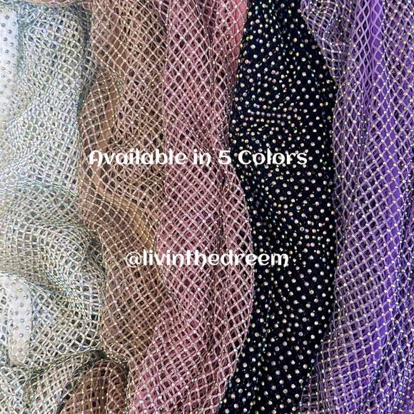 Gorgeous Boutique Pink AB Rhinestone Embellished Beach Cover Up Dress $99 - Picture 9 of 11